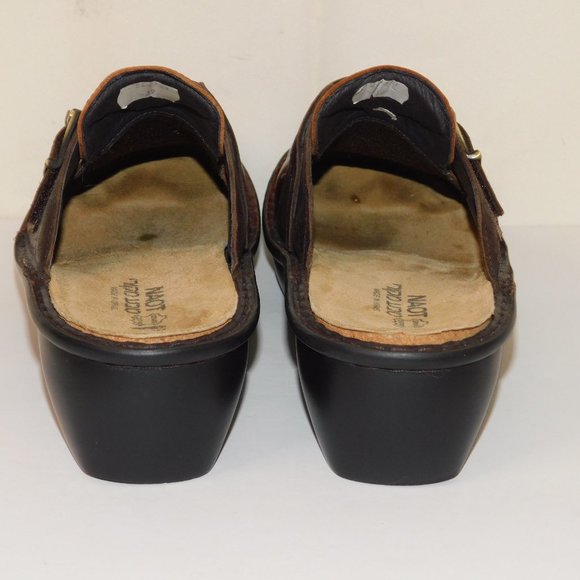 Naot Slip On Leather Mules Size 39 (US Size 8) Clog Comfort Shoes - Picture 8 of 13